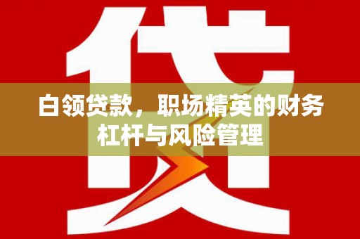 中寮白领贷款，职场精英的财务杠杆与风险管理