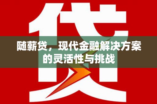 中寮随薪贷，现代金融解决方案的灵活性与挑战