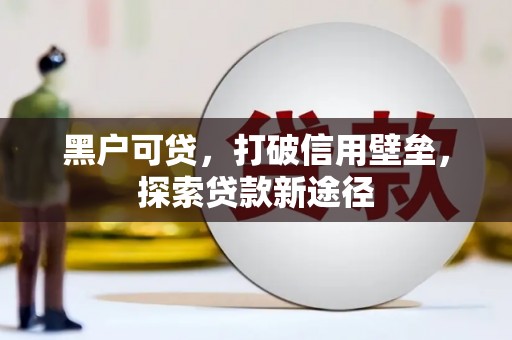 中寮黑户可贷，打破信用壁垒，探索贷款新途径