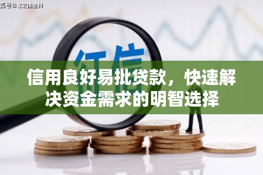 中寮信用良好易批贷款，快速解决资金需求的明智选择