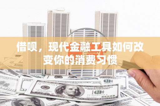 中寮借呗，现代金融工具如何改变你的消费习惯