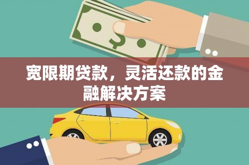 中寮宽限期贷款，灵活还款的金融解决方案