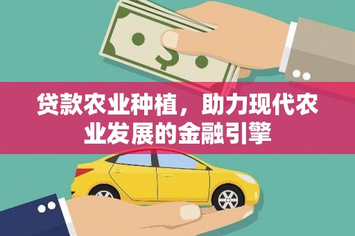 中寮贷款农业种植，助力现代农业发展的金融引擎
