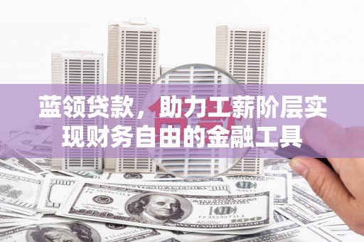 中寮蓝领贷款，助力工薪阶层实现财务自由的金融工具