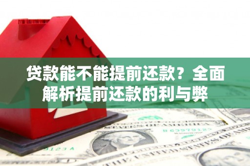 中寮贷款能不能提前还款？全面解析提前还款的利与弊
