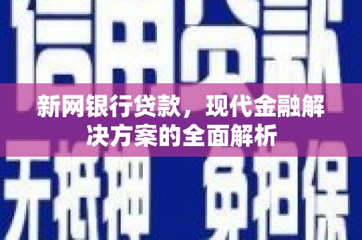 中寮新网银行贷款，现代金融解决方案的全面解析
