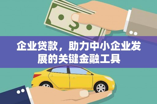中寮企业贷款，助力中小企业发展的关键金融工具