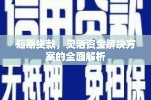 中寮短期贷款，灵活资金解决方案的全面解析