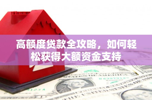 中寮高额度贷款全攻略，如何轻松获得大额资金支持