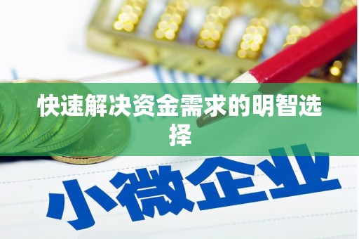 中寮快速解决资金需求的明智选择