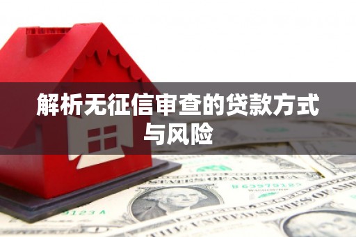 中寮解析无征信审查的贷款方式与风险