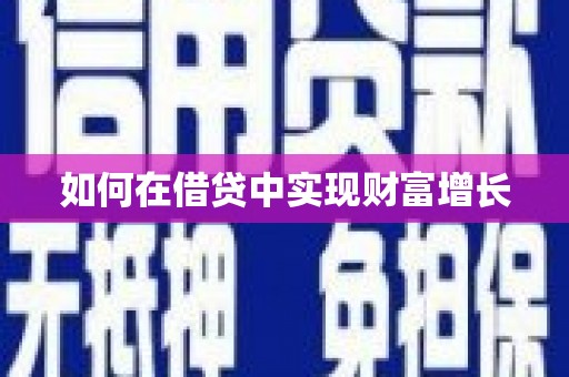 中寮如何在借贷中实现财富增长